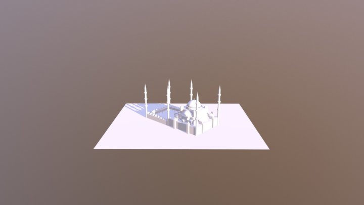 Sultan Ahmed mosque 3D Model