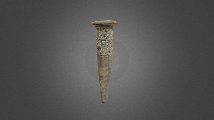 Votive cone with cuneiform inscription (8-2Su) 3D Model