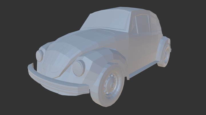 Fusca vw 1500 3D Model