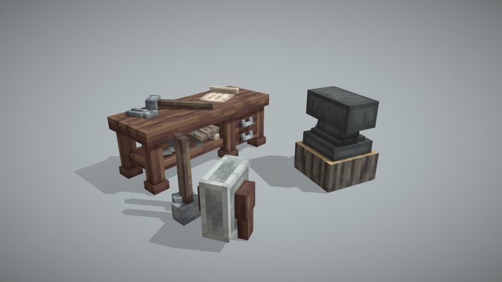 Smithing table | Minecraft model 3D Model