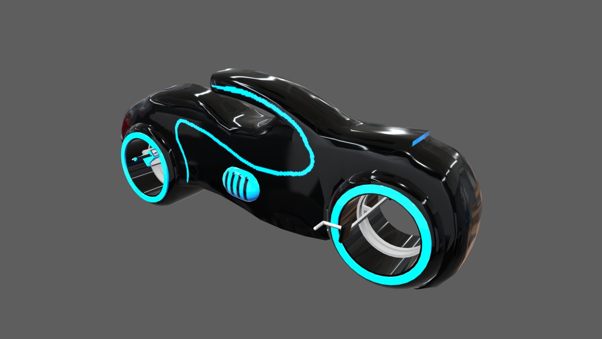 Tron Light Cycle (Futuristic Motor Cycle)