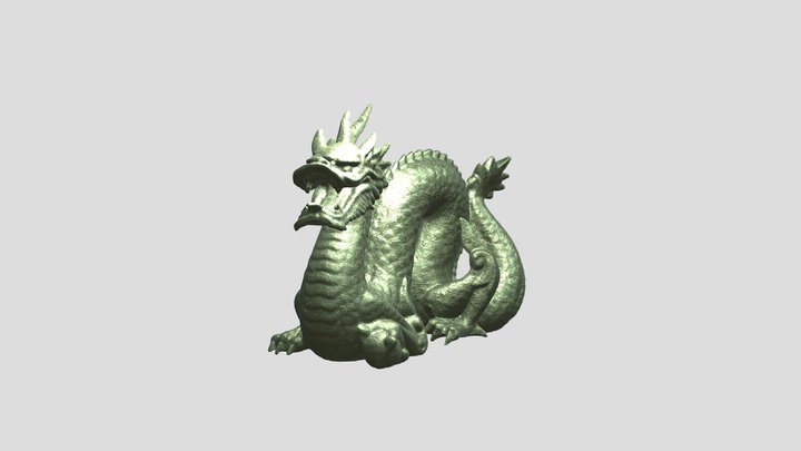REAL STATUE OF DRAGON 3D Model