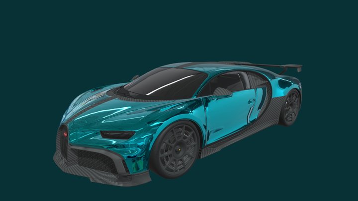 Bugatti chiron pur sport Car 3D Model 3D Model