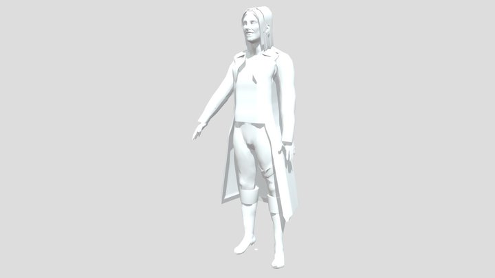 game ready character from Mudbox 3D Model
