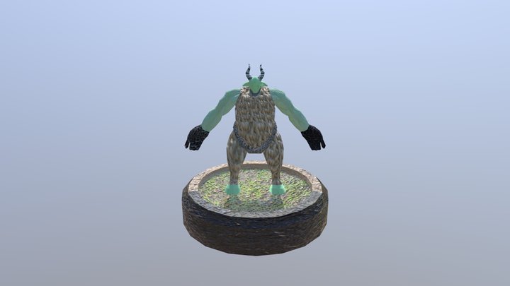 Jungle Ogre Frank 3D Model