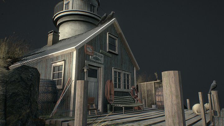 DAE Diorama - By the ocean 3D Model