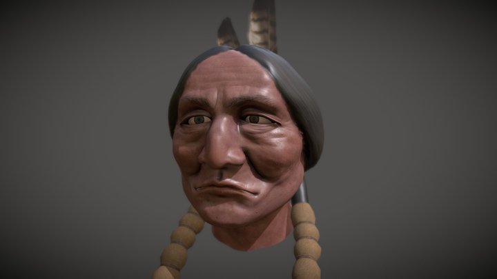 Sitting Bull 3D Model
