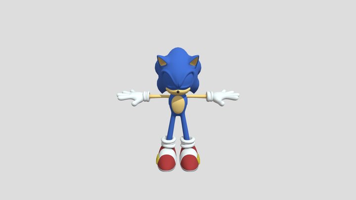PC Computer - Sonic Forces - Sonic The Hedgehog 3D Model
