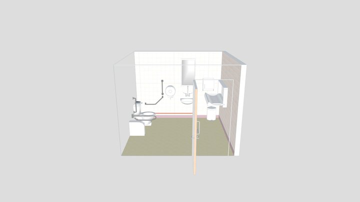 Family toilet room TEST1 3D Model