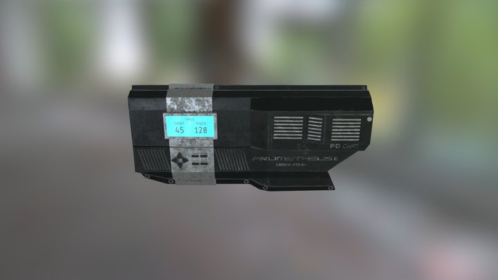 Sci Fi Gun Holster 3D Model