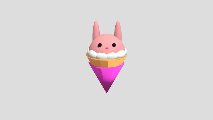 うさちゃんクレープ 3D Model