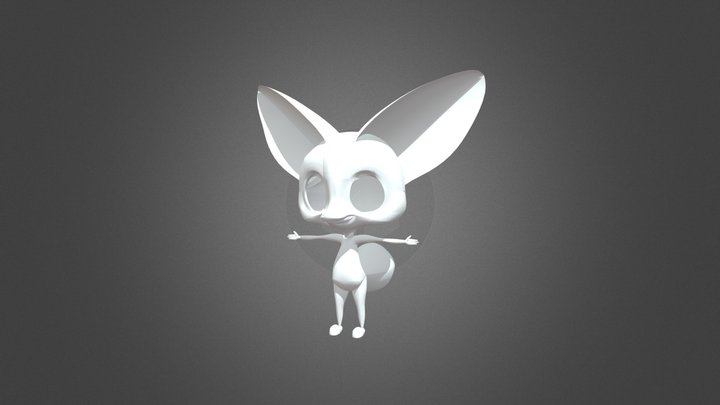 Fennec Fox 3D Model