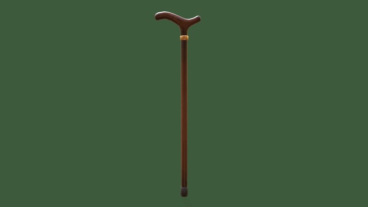 Low Poly Walking Stick – Modello 3D gratuito STL