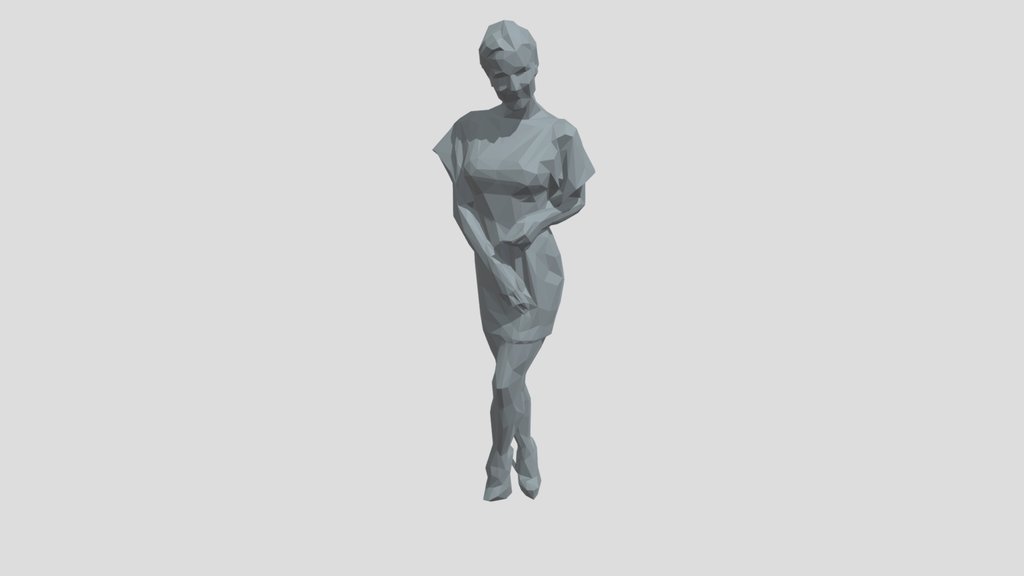 Lowpoly Female Standing