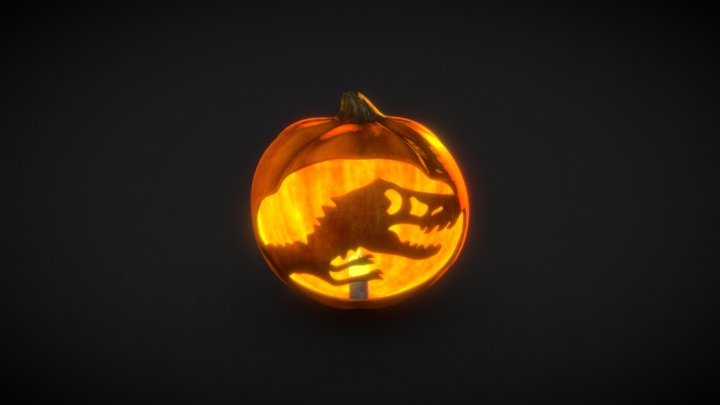 Jurassic World/Park Pumpkin 3D Model