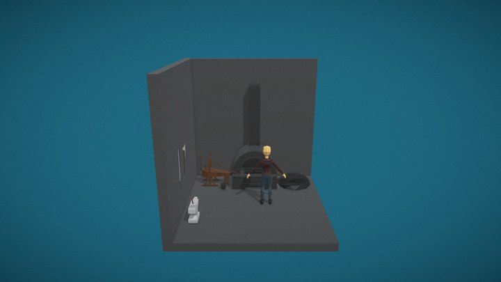 Low_Poly_Room 3D Model