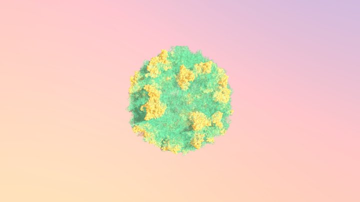 VIRUS_Poliovirus_(RNA_03) 3D Model