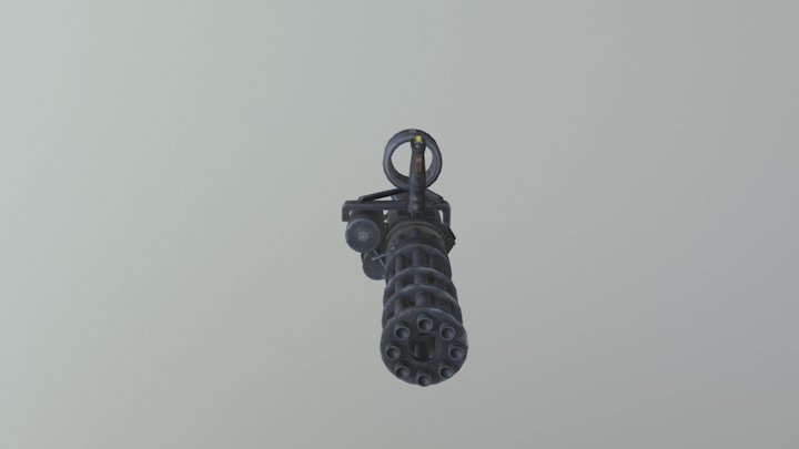 Gatling-gun-blend 3D Model