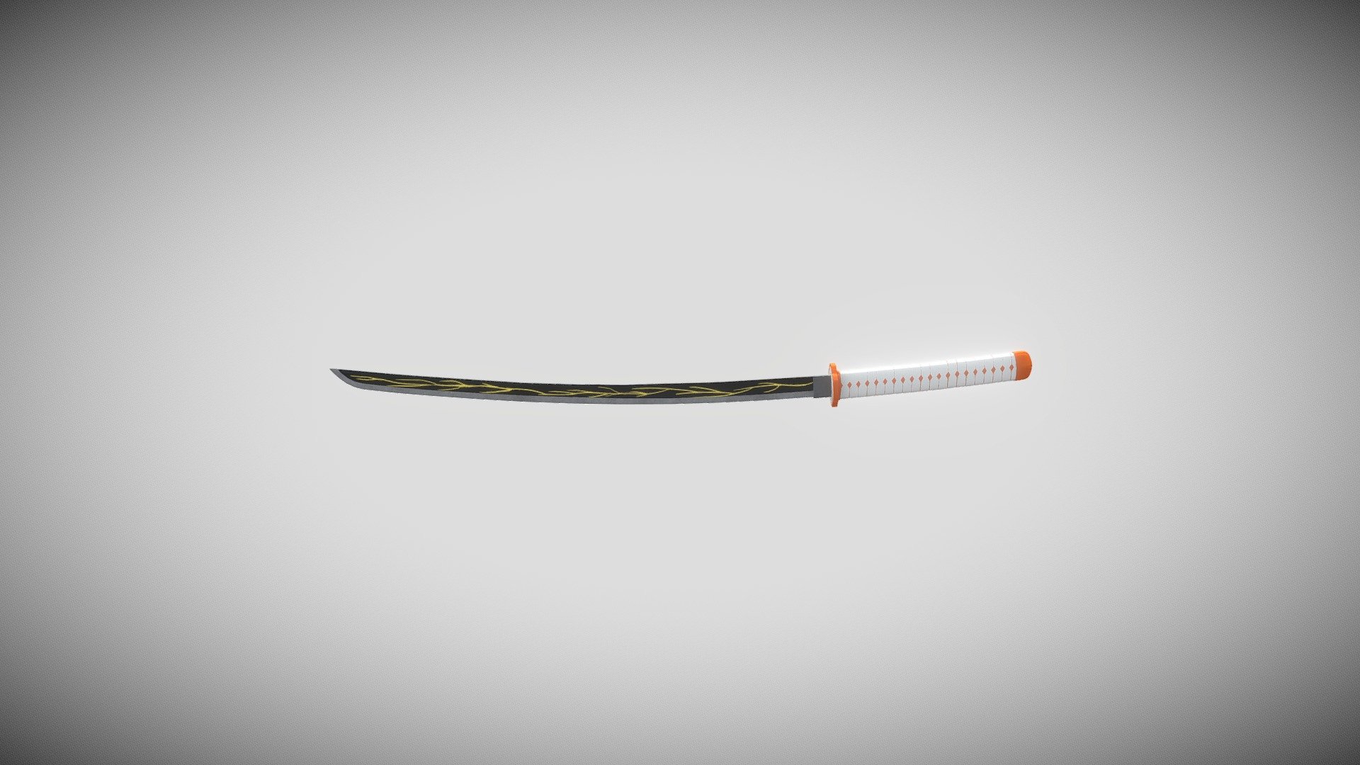 Zenitsu's Sword - 3d Model By Yahyakassab [f409bc0] - Sketchfab