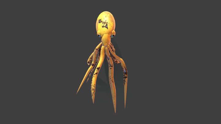 Metal Octopus 3D Model