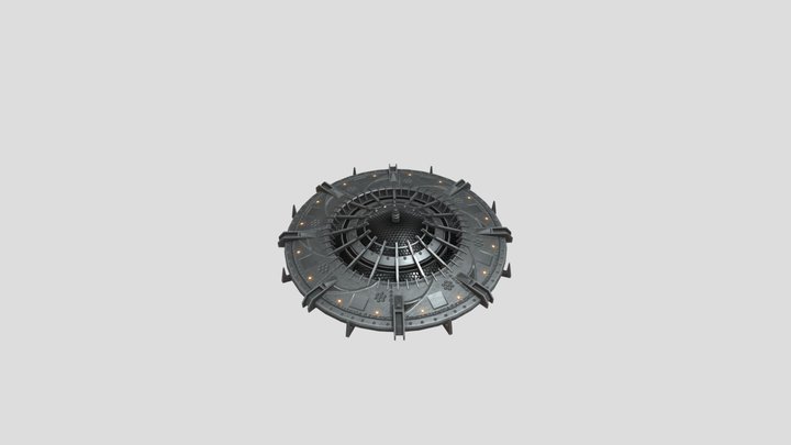 Classic UFO 3D Model