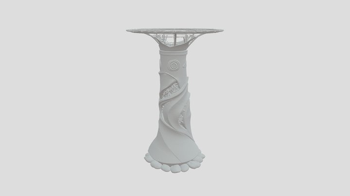 Futuristic Eco-Tower 3D Model