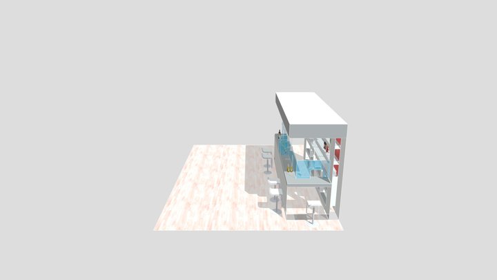Gesmir Pantalla Barra 3D Model