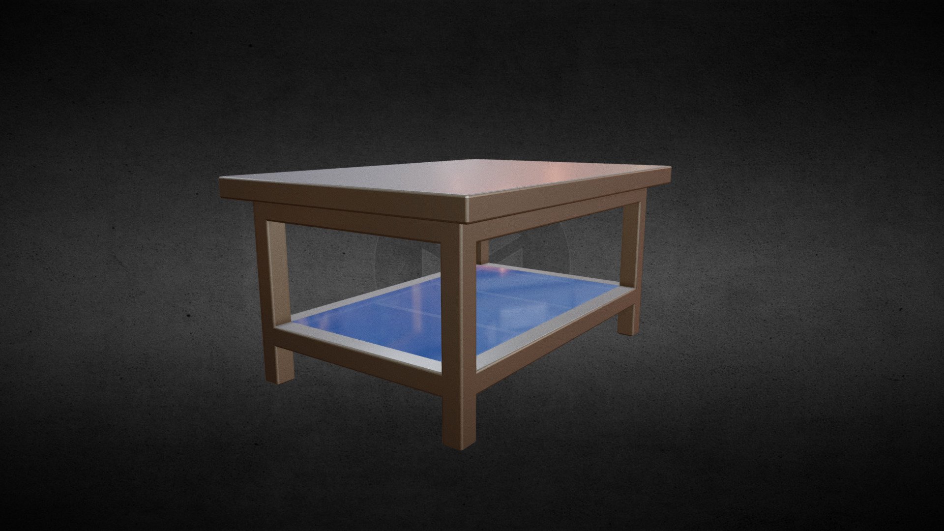 coffee table with glass