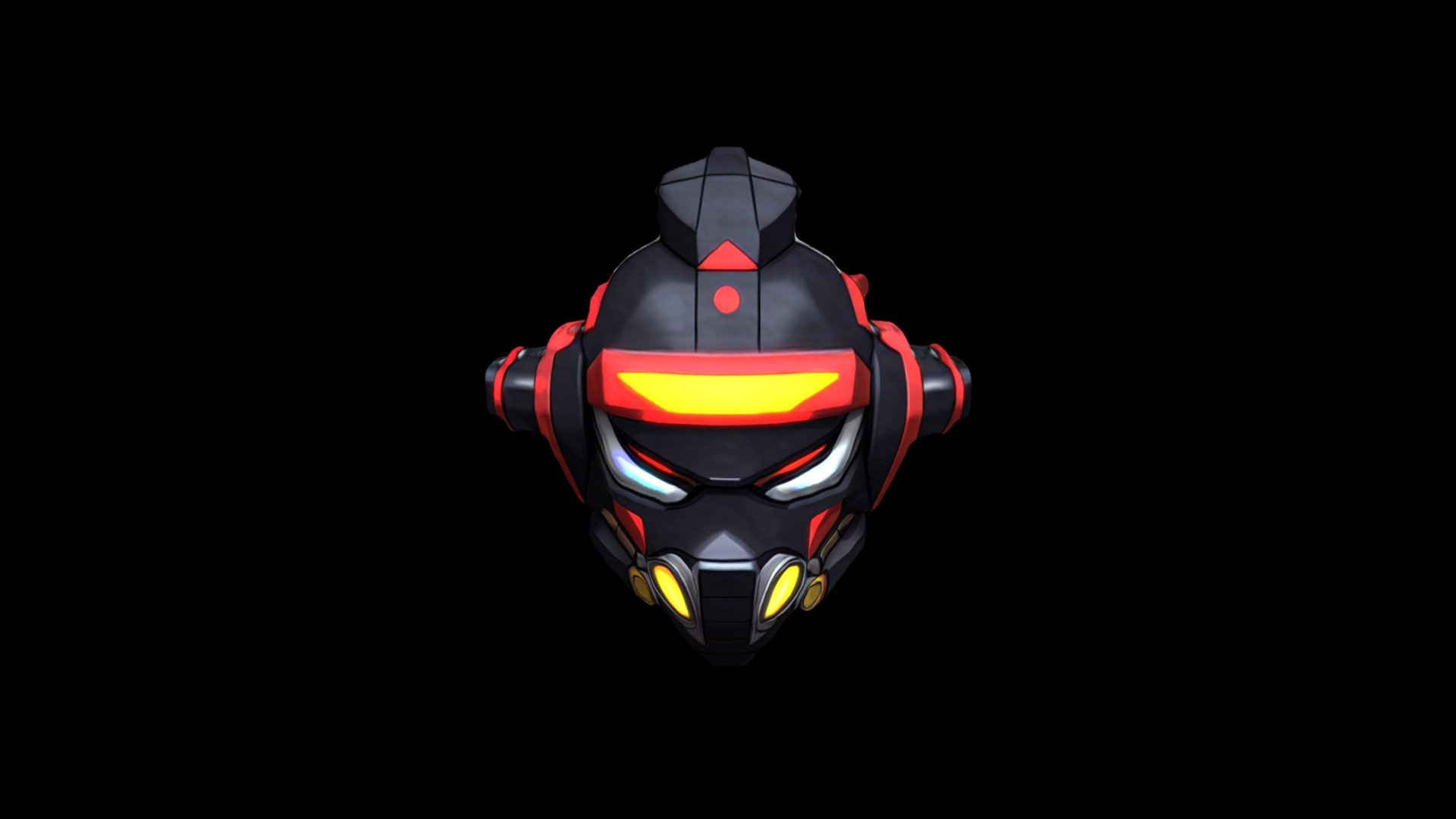 Helmet Mask Robot Cartoon 1881 - Download Free 3D model by klrxyz ...