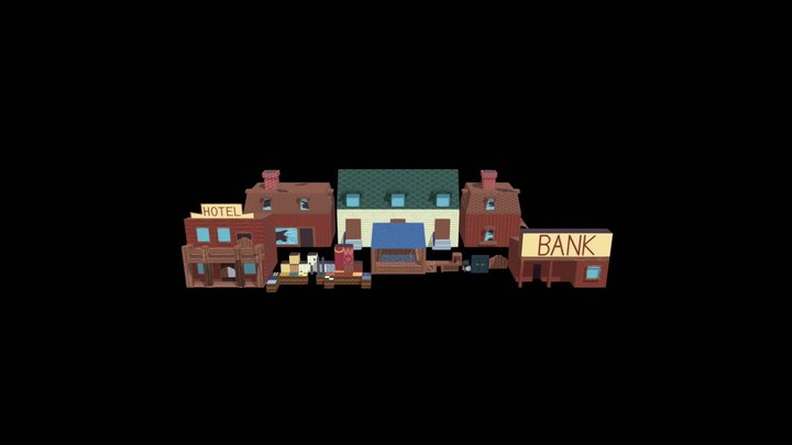 Environment Assets from Steal Yourself 3D Model