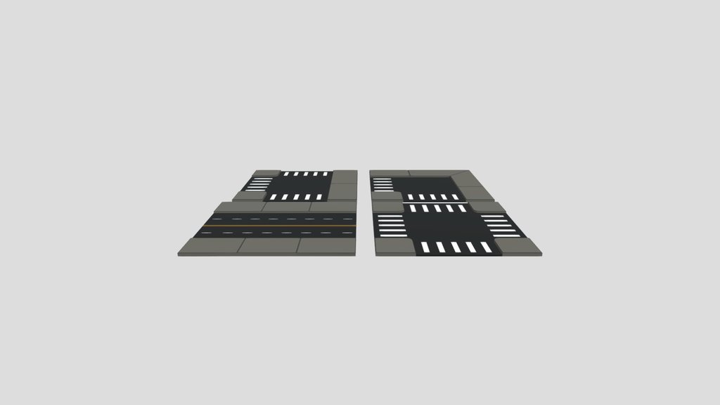 Low Poly Road Pack