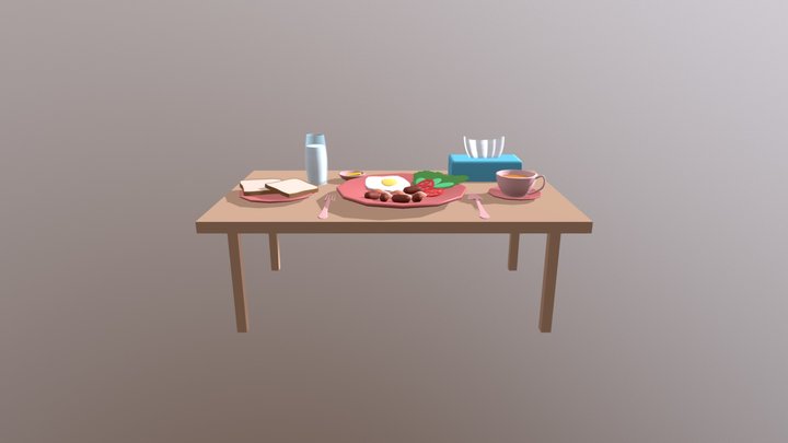 Breakfast 3D Model