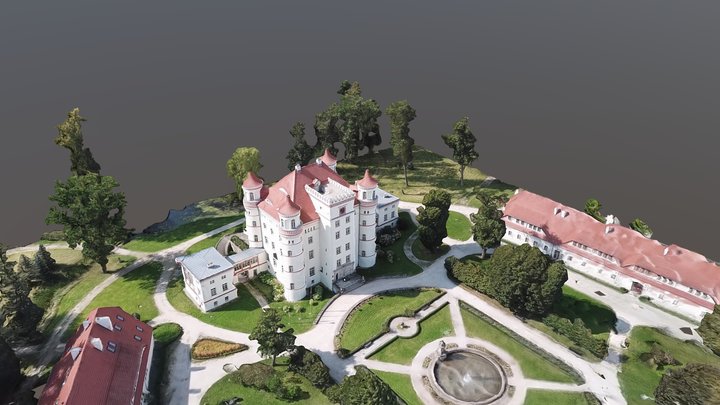 Palace in Wojanow PL 3D Model