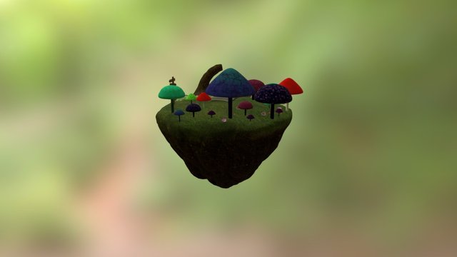 Mushroom Environment 3D Model