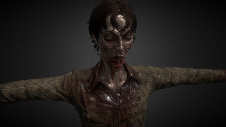 Zombie (Male 1) 3D Model