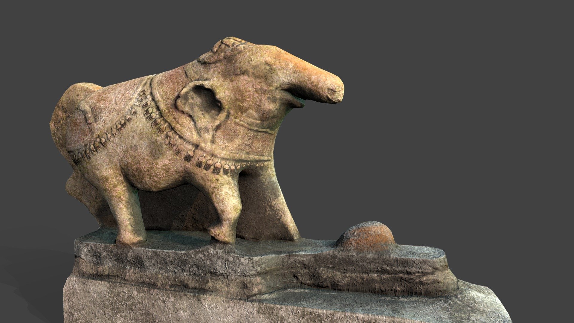 Broken Elephant Stone statue 3D model by Magicalorbs (orbsmagic