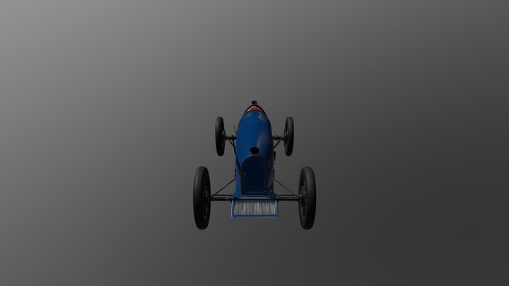 Bugatti Type 45 1929 3D Model