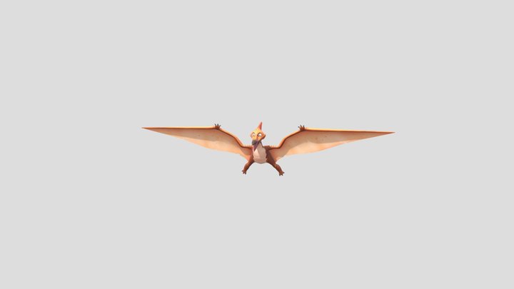 Pterosaur DinoWoo 3D Model