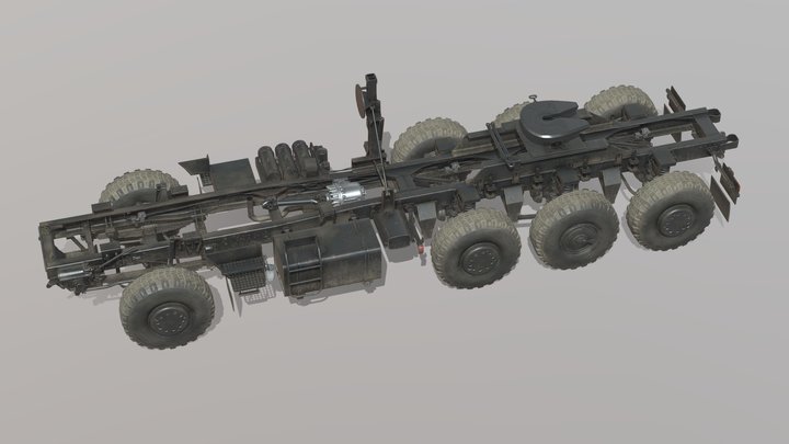 Ural-63708 frame 3D Model