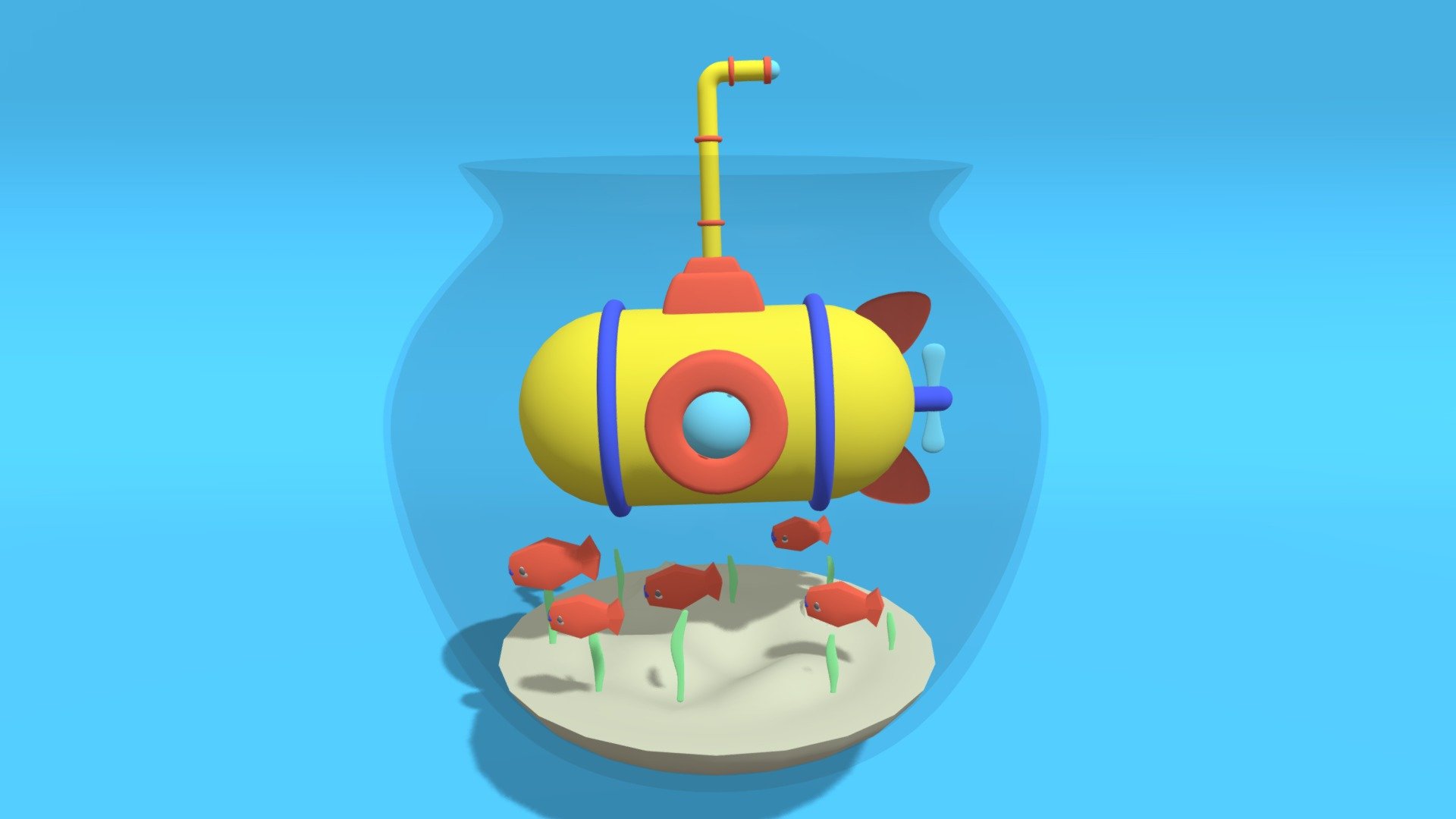Cartoon Fish Bowl
