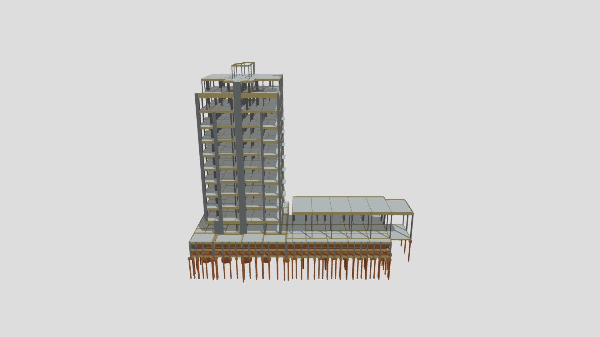 3D ESTRUTURAL PREDIO DOURADOS MS