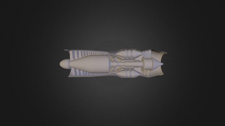 Jet Engine DEMO model (No Mats) 3D Model