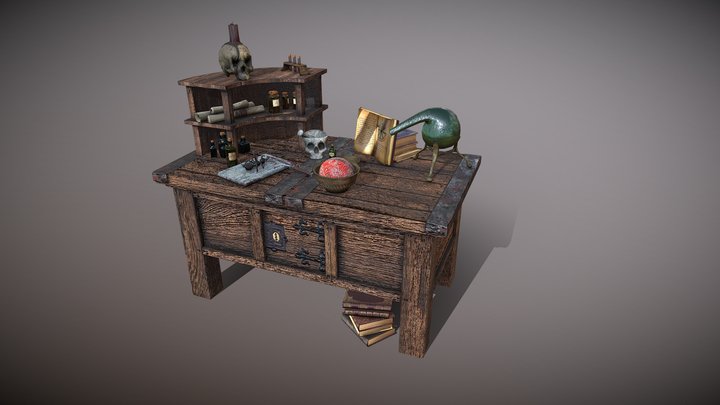 Wizard Table 3D Model