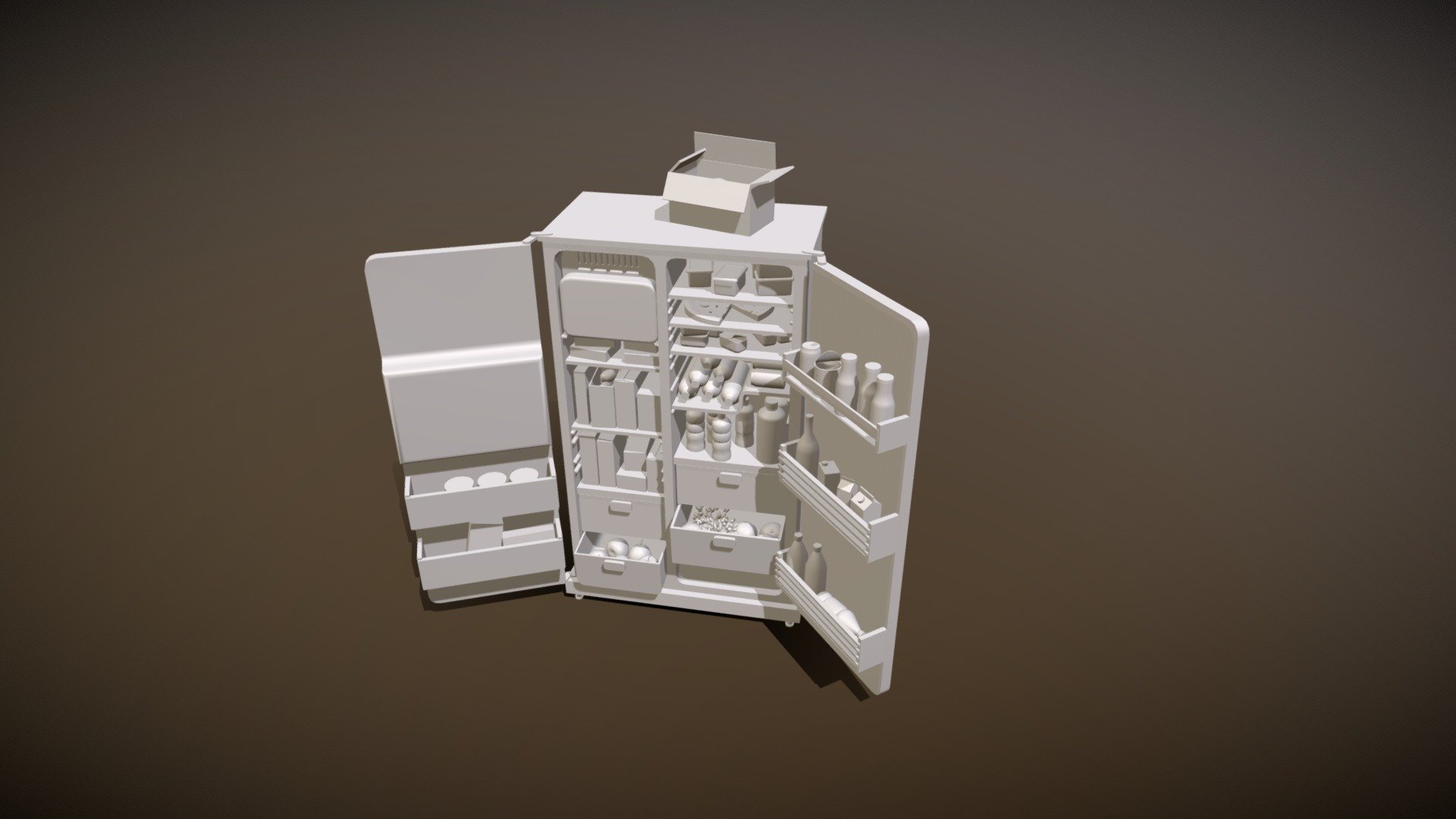 Fridge Second Scene - Download Free 3D model by crabik.dk [f415c81 ...