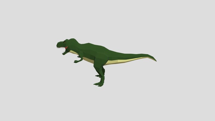 Low poly T-rex 3D Model