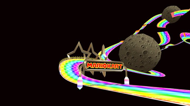 rainbow_road_3ds 3D Model