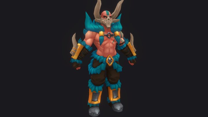 Skull Warrior 3D Model
