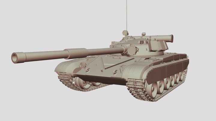 T-80 3D Model