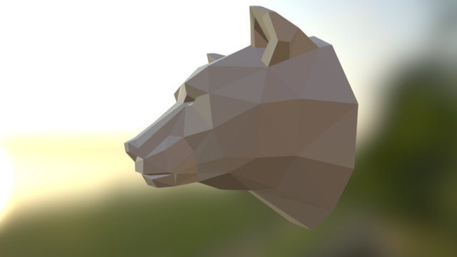 Bear Head 3D Model