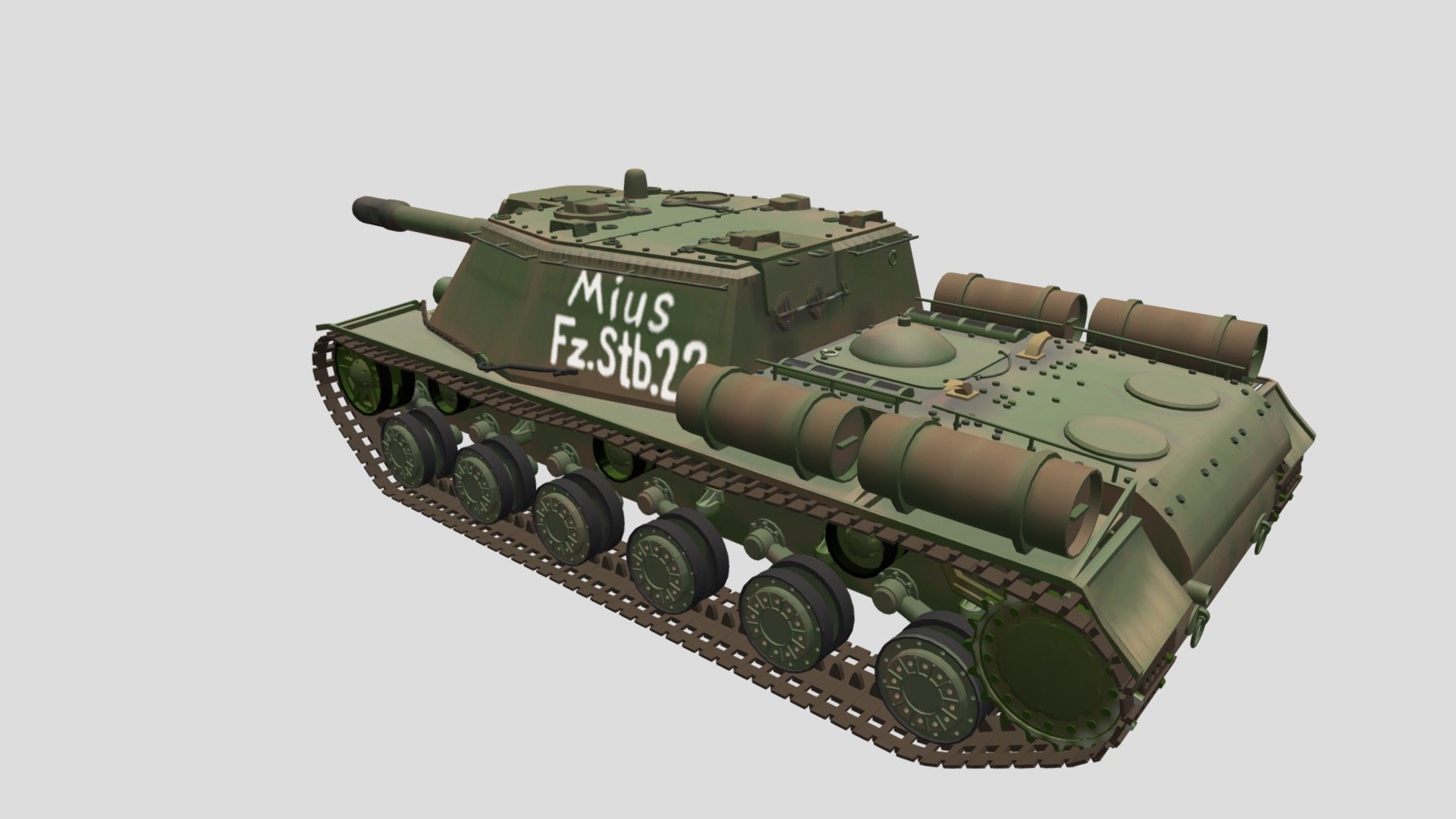 SU-152 (KV-14) - 3D model by Basic Hsu (@Hsu.Pei.Ge) [f4182e4]